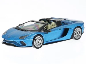 Lamborghini Aventador S Roadster 2017 blau Modellauto in Vitrine 1:43 - Bild 1 von 4