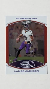 Lamar Jackson 2023 Panini #27 Player of the Day Red /99 Ravens MVP - Picture 1 of 3