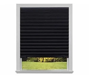 Redi Shade No Tools Original Blackout Pleated Paper Shade Black, 36 in - Picture 1 of 10