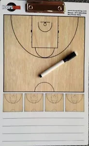 HoopsKing Basketball 2-seitiges Coaching trocken abwischbares Brett - Bild 1 von 4