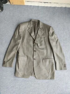 Canali Proposta Blazer Mens 50R Green 3 Button Silk/Wool Capra&Cavelli Italy - Picture 1 of 17