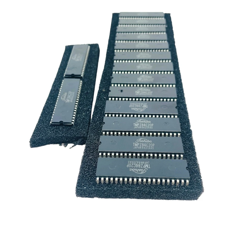 15 pcs Toshiba TMPZ84C20P Integrated Circuit Microprocessor 40 Pin Made in Japan - Image 1 of 4