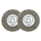 5'' Crimped Stainless Steel Wire Wheel Brush Ideal for Hard to reach Areas