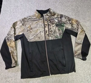 Kings River Mens Large Camouflage Full Zip Hunting Jacket Realtree Poly Spandex - Picture 1 of 13