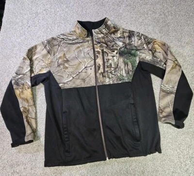 Kings River Mens Large Camouflage Full Zip Hunting Jacket Realtree Poly Spandex - Image 1 of 4