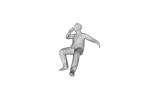 Printle O Homme 2337T-Suited Man Sitting Drinking Figure for Dioramas Train Sets - Picture 1 of 11
