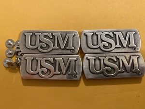 Lot Of 4 University of St Mary Kansas Conchos with Screws 1 3/4” - Picture 1 of 1