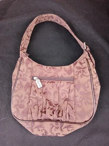 thirty-one Tone-on-Tone Brown Women's Soft Jacquard Print Shoulder Tote Bag - Picture 1 of 10