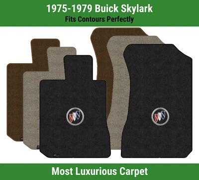 Tapetes carpete Lloyd Luxe primeira fila para 1975-1979 Buick Skylark com logotipo emblema Buick - Imagem 1 de 4