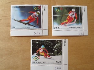 Doc Calgary Giochi Olimpici 1988: Foglio Paraguay Sci Corsa Downhill  - Foto 1 di 5