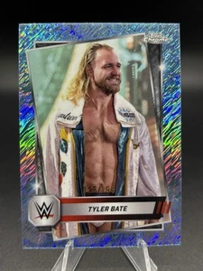 Tyler Bate AQUA SHIMMER REFRACTOR /199 2025 Topps Chrome WWE #157 - Picture 1 of 4