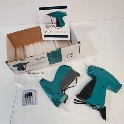 Gillraj 9S Standard Tagging Gun Kit 2 Guns 5 Needles 2000 Barbs Clothing Labels - Image 1 of 4