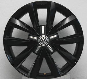 1x Original Alufelge VW T6 18 Zoll Multivan Felge Springfield 7E0601025Q Schwarz - Bild 1 von 8