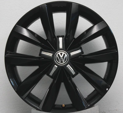 1x Original Alufelge VW T6 18 Zoll Multivan Felge Springfield 7E0601025Q Schwarz - Bild 1 von 4