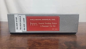 HO Scale Hallmark General Pershing Zephyr 3 Car Burlington Zephyr passenger set - Picture 1 of 19
