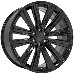 Gloss Black Wheel 24x10 for 1988-2000 Chevy C2500 - RVO2845 - Picture 1 of 3