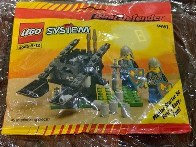 LEGO 1491 замок черный рыцари двойной защитник полиэтиленовый пакет новый редкий коллекционный товар - Изображение 1 из 4