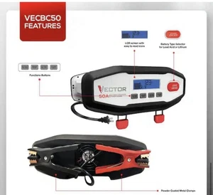 VECTOR 50 Amp Battery Charger/Maintainer Item-175 - Picture 1 of 11