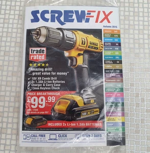 Screwfix Catalogue Autumn 2015 Number 123 Unopened Still Sealed DIY Rare - Picture 1 of 5