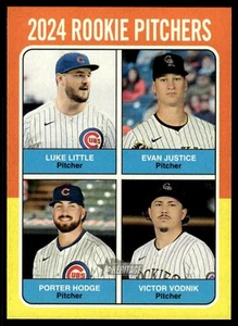2024 Topps Heritage Porter Hodge Victor Vodnik Luke Little Evan Justice #620 RC - Picture 1 of 2