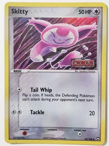 REVERSE HOLO Skitty/108 PL STAMPED EX Power Keepers Pokemon Card Tomokazu Komiya - Picture 1 of 4
