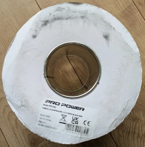 Pro-Power PP01462 4-Core Unscreened Speaker Cable 4 x 0.75mm Black 50m - New - Picture 1 of 3