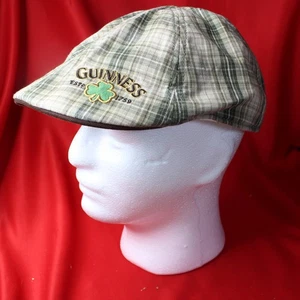 Guinness Flatcap Herren Einheitsgröße grün kariert Efeu Zeitungsjunge Kleeblatt - Bild 1 von 6