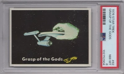 Grasp of the Gods 1976 Topps Star Trek PSA 8 NM-MT Graded Card #62 - Image 1 of 2