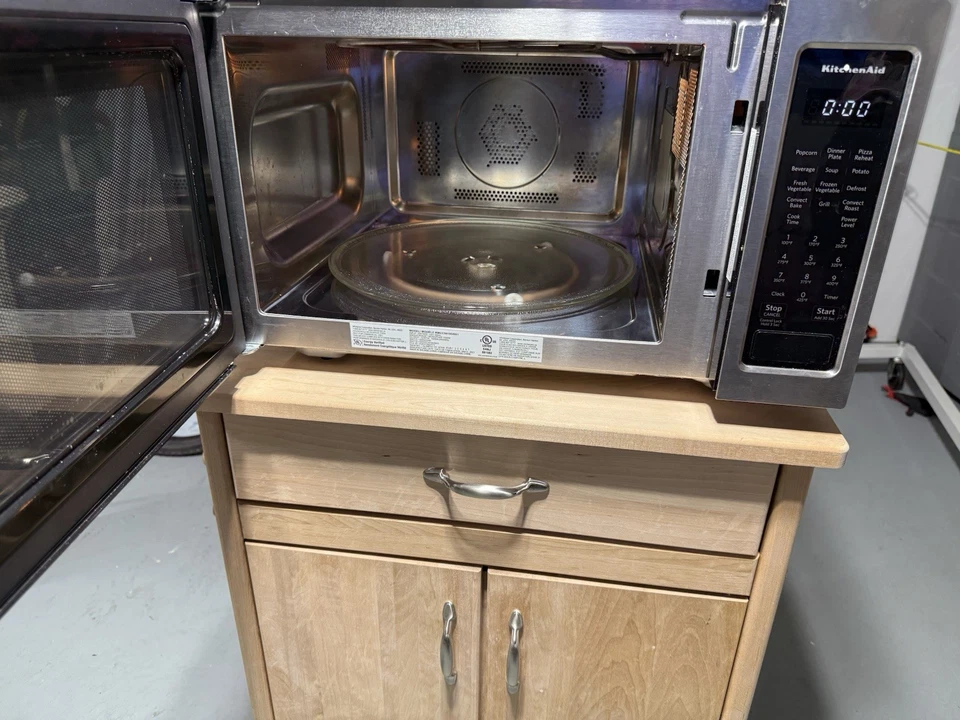 KitchenAid 1,5 pies cúbicos 1000 W encimera microondas/convección/horno a la parrilla Foto 1 de 4