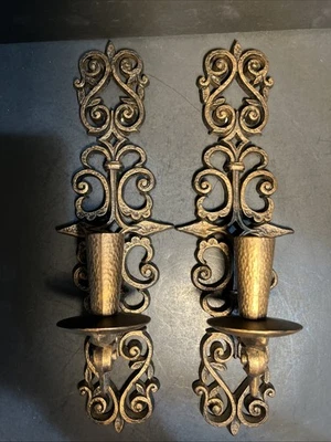 Aplique de pared MCM Burwood de colección par de velas #4455 EE. UU. corazón gótico barroco Foto 1 de 4