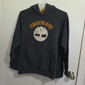 Niños Timberland Gris Sudadera con Capucha XL COLOR TRIGO MIEL FORRO CAPUCHA Diseño Árbol - Imagen 1 de 5
