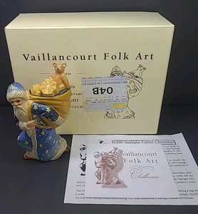 Vaillancourt Folk Art 10th Anniversary Starlight Father Christmas Figurine 1999 - Picture 1 of 18