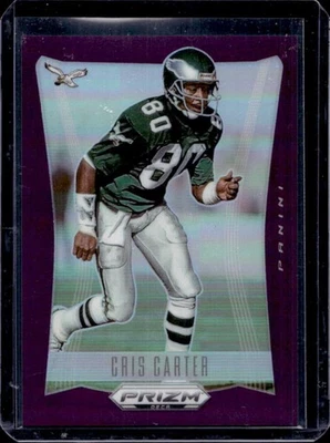 2024 Prizm Deca Cris Carter 紫色 #58/99 老鹰 — 第 1/2 张图片