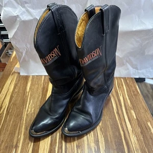 Harley Davidson Leder bestickt Biker Damen Western Cowboystiefel Größe 6,5 M - Bild 1 von 14