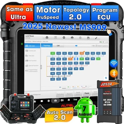 2025 Autel MaxiSYS MS909 ULTRA MS919 Car Diagnostic Tool Professional ECU Key Programmer - Image 1 of 4