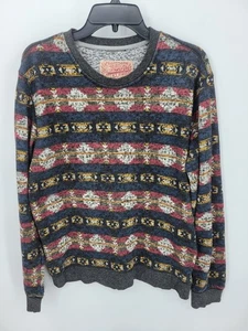 Brooklyn Stoffpullover Herren Large Azteken Tribal Rundhals Langarm Pullover - Bild 1 von 10