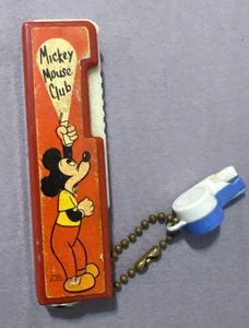 Linterna Mickey Mouse Club años 50 Bantam *todavía funciona, bombilla original* - Imagen 1 de 4