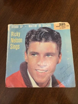 Ricky Nelson STOOD UP / WAITIN' IN SCHOOL (ROCK N ROLL 45/PS) #5483 PLAYS VG+ Foto 1 de 4