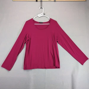 Eileen Fisher Magneta U-Ausschnitt Langarm Top Damen XL weich Strick Freizeit - Bild 1 von 10