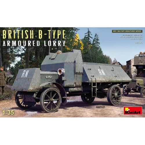 1 35 MINIART Truck British B-Type Armoured Lorry Military 1916 Kit MA39006