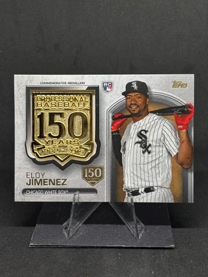 Eloy Jimenez 2019 Topps Update 150th Anniv. Medallion /150 #AMM-EJ Rookie - Image 1 of 3