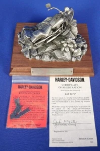 Harley Davidson Fat Boy 9226 Pewter Motorcycle Symbols Of Freedom Collection NOS - Picture 1 of 6