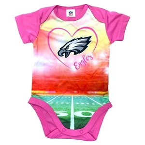 Philadelphia Eagles Girls Pink Stadium Bodysuit - Picture 1 of 1