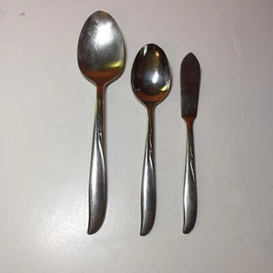 Cuchillo de mantequilla cucharas DCS2 de acero inoxidable para ropa plana duquesa de 3 piezas - Imagen 1 de 6