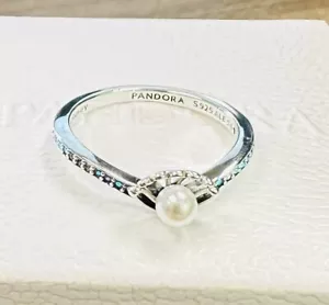 Anillo Pandora Princesa Ariel Concha Perla Agua Dulce 193654C01 + CAJA DE REGALO + TELA + Etiqueta - Imagen 1 de 10
