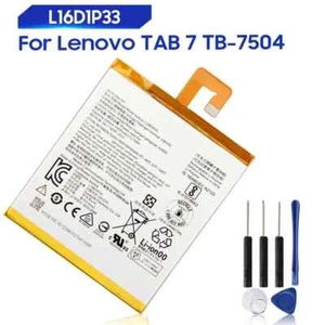 Batteria nuova L16D1P33 per Lenovo TAB 7 TB-7504N TB-7504F 7504X Tablet PC 3500mAh - Foto 1 di 6