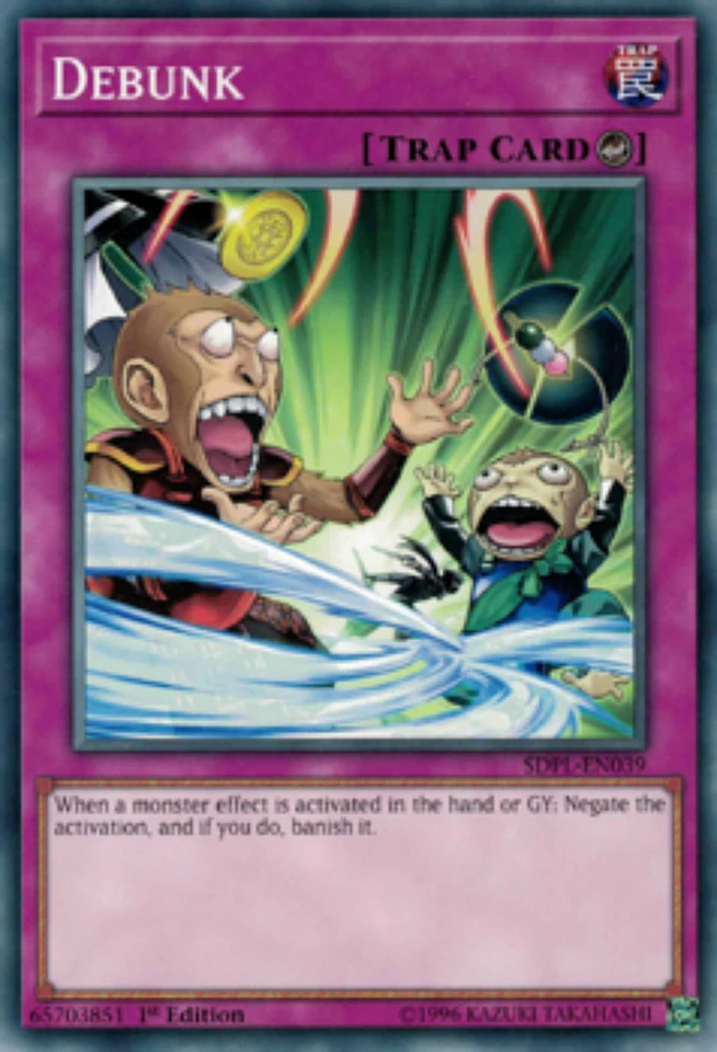 Debunk		SDPL-EN039	Common	1st Edition - Near Mint  YuGiOh - Image 1 of 1