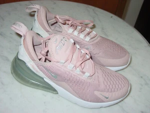 2021 Nike Air Max 270 Pink Oxford/Metallic Silver/White Running Shoes! Size 6.5 - Picture 1 of 16