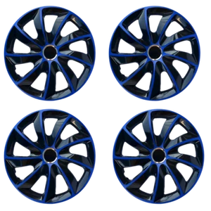 16" Wheel Covers Hub Caps 16 Inch Wheel Trims Trim Set Of 4 Plastic [STIG BLUE] - Picture 1 of 4