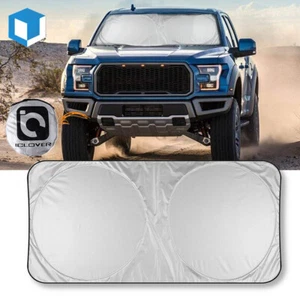 Jumbo Extra Large Car Front Windshield Sun Shade Visor Cover UV Block Foldable - Picture 1 of 10